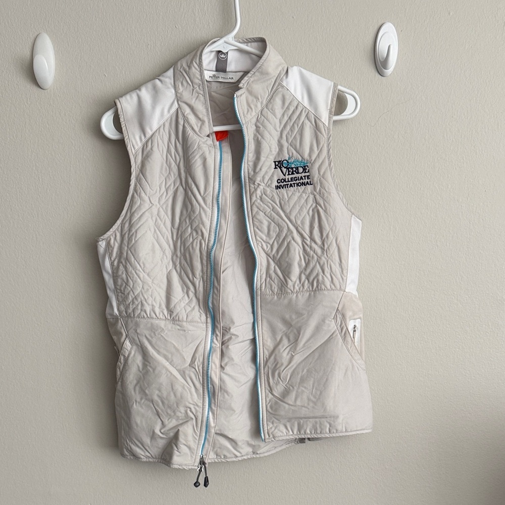 Peter Millar White Outdoor Vest
